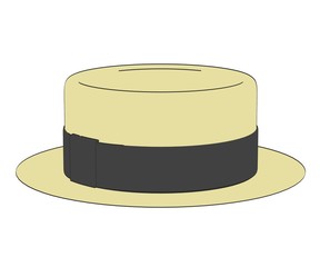 2d cartoon illustration of hat