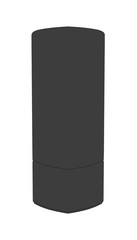 2d cartoon illustration of lipstick