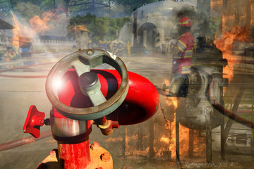 hydrant jet monitor for fire fighting for emergency response team.
