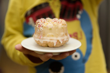little homemade dessert cake