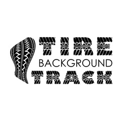 Tire track text background
