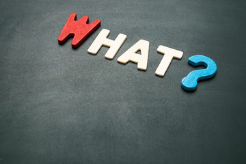 When wording on blackboard