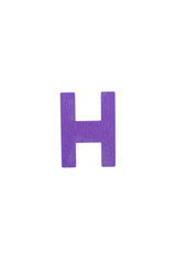 Isolated H capital letter