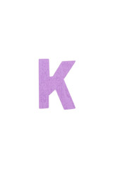 Isolated K capital letter