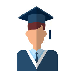 Graduate Student Icon Graduation Gown