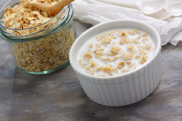 Porridge with milk