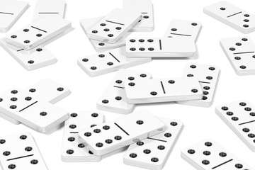 3d rendering of domino set
