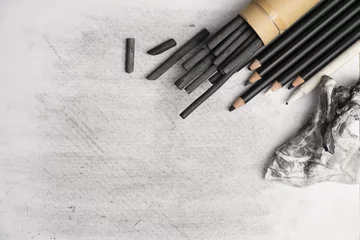 Charcoal art and equipments © Burhan Bunardi
