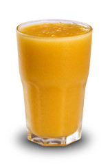 Mango juice isolation white background