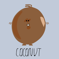 Cute painted coconut
