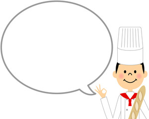 パン屋さん OK　吹き出し