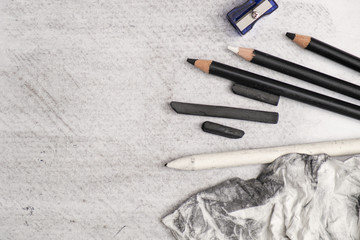 Charcoal art and equipments