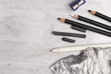 Charcoal art and equipments © Burhan Bunardi