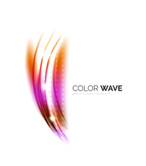Blurred vector wave design elements