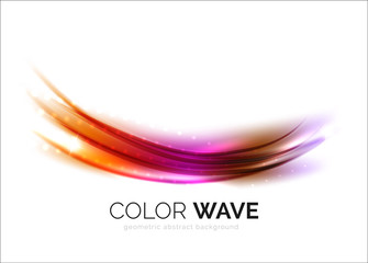 Blurred vector wave design elements