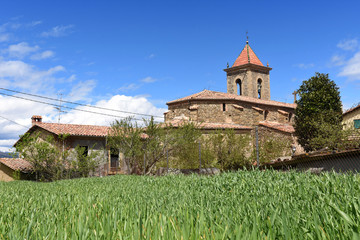 Fototapeta premium Village of Els Hostalets, Garrotxa, Girona province, Catalonia, Spain