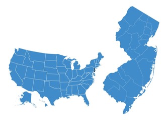 New jersey state map