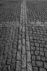 Abstract background of old cobblestone 