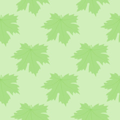 The symmetric background. Green leaves