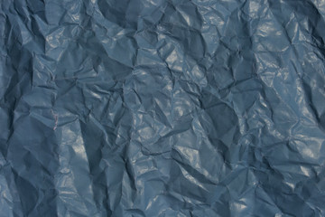 Obraz premium Blue crumpled paper texture , For wallpaper.
