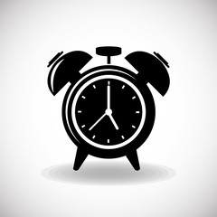 Clock icon object, time concept vector design