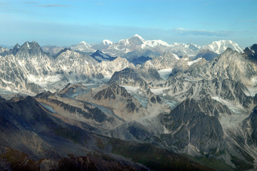 Berggipfel im Denali -Massiv , Alaska