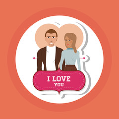 love and couple design , vector illustration