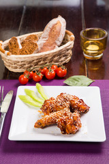 chicken meat is barbecue