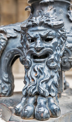 Street lighter detail. Opera theatre in Budapest, Hungary.