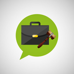 portfolio and gavel design 