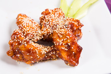 chicken meat is barbecue