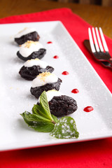 prunes stuffed with nuts and cream