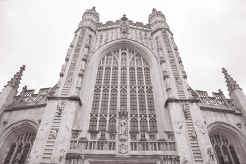 Facade of Abbey, Bath