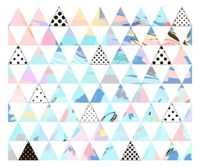 Panele Szklane Podświetlane  Kolorowy wzór o geometrycznych kształtach.