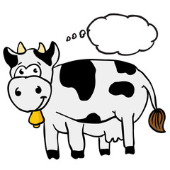 cow with thought bubble