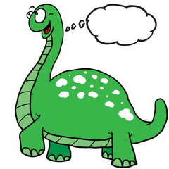 dinosaur with thought bubble