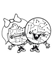 couple love love girl boy man woman male female 2 robot cyborgs couple engineering science fiction sweet cute