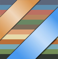Background with ribbons. 