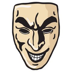 evil smile mask