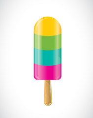 Ice cream on a stick. 