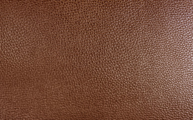 Brown color leatherette texture as background.