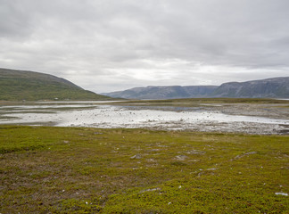 Am Fjord/Berge am nördlichsten Fjord in Norwegen