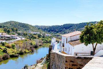 Fototapeta na wymiar View of Mertola Town and the Guadiana River, Portugal. Colors of Portugal Series