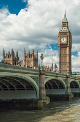 Fototapeta na wymiar Big Ben and Houses of Parliament, London, UK