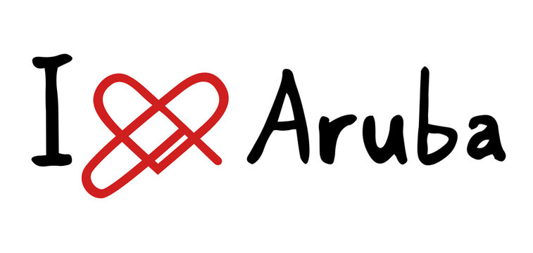 Aruba love icon