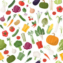 Fresh vegetables pattern