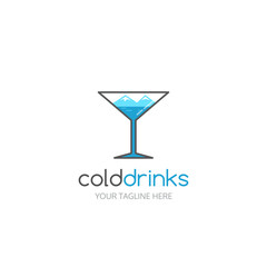Cold drinks logo. Logo design for night club, bar or etc.