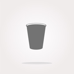 vector Coffee cup icon web button