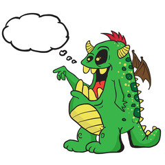 monster with thought bubble