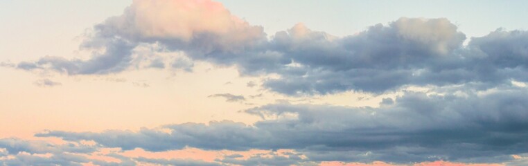 dramatic Clouds Panorama Background